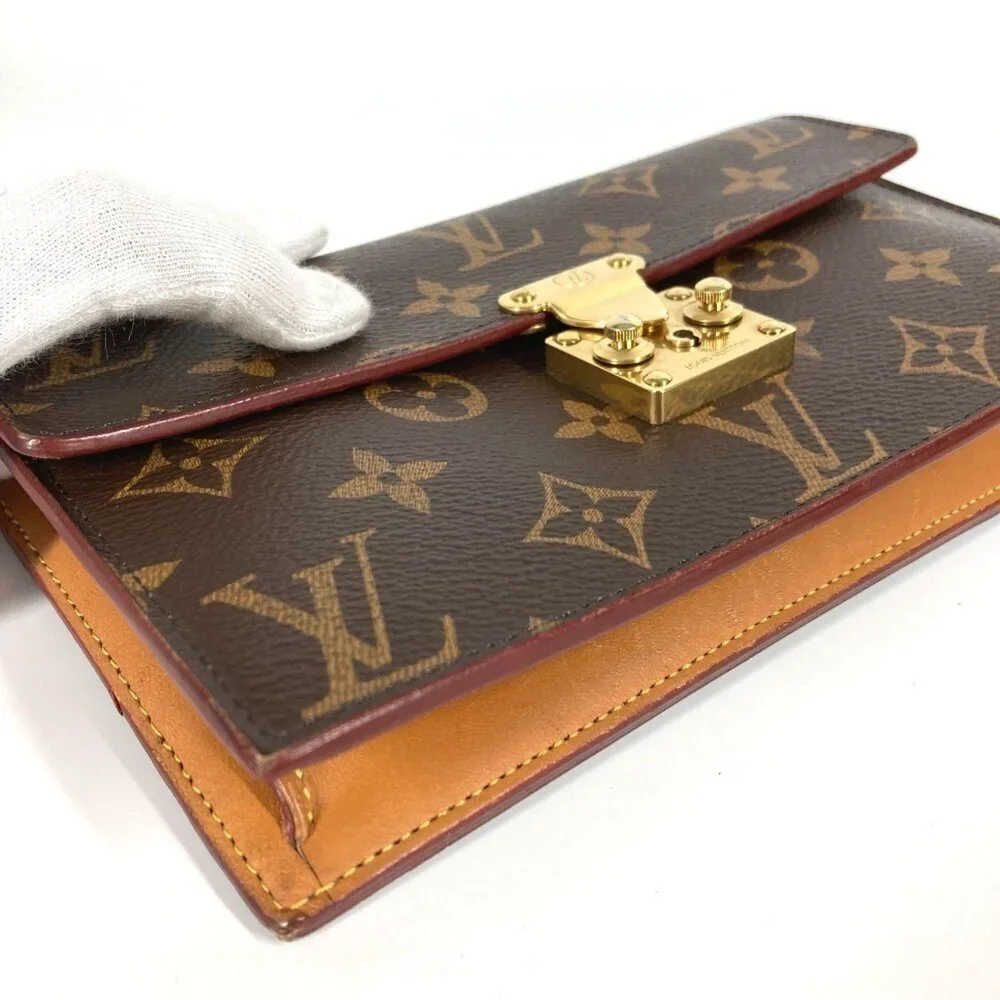 LOUIS VUITTON Brown Monogram Canvas Shoulder Bag